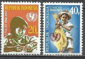 Індонезія Индонезия ^/--/^ Индонезия 1971 ЮНЕСКО дети 2 /--/ м. ^_^^^ Індонезія 1971 ЮНЕСКО діти 2 /--/ м. - фото фото фото