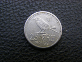 Норвегія Норвегия ^/--/^ 25 эре  Норвегия 1969 г ^_^^^ 25 ери Норвегія 1969 - фото фото фото