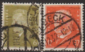 Веймарська республіка Веймарская республика ^/--/^ 1932 - Німеччина - Стандарт - Президенти Mi.465-66 _1,80 € ^_^^^ 1932 - Германия - Стандарт - Президенты Mi.465-66 _1,80 € - фото фото фото
