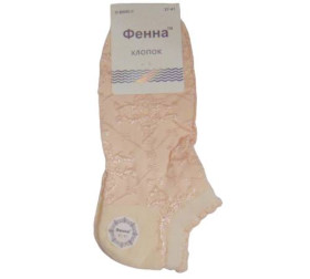 Шкарпетки Носки ^/--/^ Женские короткие носки Фенна D-690-4 37-41 персиковые ^_^^^ Жіночі короткі шкарпетки Фенна D-690-4 37-41 персикові - фото фото фото