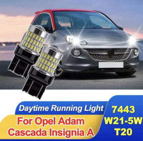 Діодні Диодные ^/--/^ LED Світло ДХО T /--/ 20 7443 W /--/ 21/5 /--/ W лампи для Opel Adam, Cascada, Insignia A (Комплект 2 шт.)  Білі ^_^^^ LED Свет ДХО T /--/ 20 7443 W /--/ 21/5 /--/ W лампы для Opel Adam, Cascada, Insignia A (Комплект 2 шт.) Белые - фото фото фото