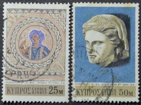 Інше Другое ^/--/^ Кипр Археология, Мозаика VI в., Скульптура 1971 ^_^^^ Кіпр Археологія, Мозаїка VI ст., Скульптура 1971 - фото фото фото