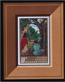 Угорщина Венгрия ^/--/^ ZM  Венгрия  1967 г  MNH - искусство - блок ^_^^^ ZM Угорщина 1967 р MNH - мистецтво - блок - фото фото фото