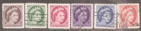 Північна Америка Северная Америка ^/--/^ Канада 1954 Sc.337-342 used ПОЛНАЯ серия ^_^^^ Канада 1954 Sc.337-342 used Повна серія - фото фото фото