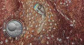 Пам'ятні і ювілейні Памятные и юбилейные ^/--/^ Монета 5 гривень / 5 грн. 2024 рік. Пльонтанізм    (Іван Марчук). Буклет. ^_^^^ Украина 5 гривен / 5 гривен 2024 год. Плентаризм (Иван Марчук). Буклет. - фото фото фото