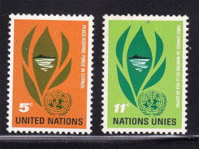 Інші країни Другие страны ^/--/^ ООН / UN  1965 г  MNH - Кипр ^_^^^ ООН / UN 1965 MNH - Кіпр - фото фото фото