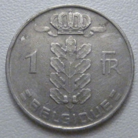 Бельгія Бельгия ^/--/^ Бельгія 1 франк 1966 року Belgique 42595 ^_^^^ Бельгия 1 франк 1966 года Belgique 42595 - фото фото фото