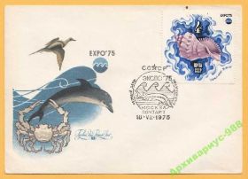 СРСР - СССР - ^/--/^ ФАУНА 1975 СССР Животные Рапан Птицы Ряховский КПД ^_^^^ ФАУНА 1975 СРСР Тварини Рапан Птахи Ряховський ККД - фото фото фото