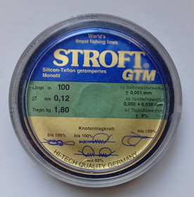 Ліски, шнури, повідці Лески, шнуры, поводки ^/--/^ Леска STROFT GTM 0,12 мм, 100 м  (Germany) ^_^^^ Ліска STROFT GTM 0,12 мм, 100 м (Germany) - фото фото фото