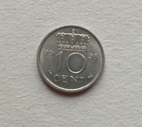 Нідерланди Нидерланды ^/--/^ Нидерланды 10 центов 1958 г. ^_^^^ Нідерланди 10 центів 1958 - фото фото фото