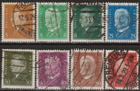 Веймарська республіка Веймарская республика ^/--/^ 1928 - Німеччина - Стандарт - Президенти Mi.410-21 _13,50 € ^_^^^ 1928 - Германия - Стандарт - Президенты Mi.410-21 _13,50 € - фото фото фото