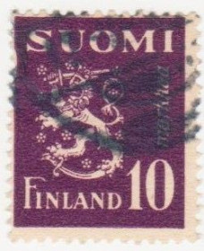Скандинавія Скандинавия ^/--/^ Финляндия 1945 г. № 320 гашеная ^_^^^ Фінляндія 1945 р. No 320 гашена - фото фото фото