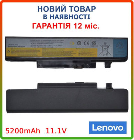Батарейки, акумулятори Батарейки, аккумуляторы ^/--/^ Батарея для ноутбука Lenovo IdeaPad Y /--/ 460, Y /--/ 460 /--/ A, Y /--/ 560, Y /--/ 560 /--/ A, B /--/ 560, V /--/ 560, V /--/ 560 /--/ A 11.1 /--/ V 5200 /--/ mAh - фото фото фото