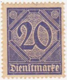 Веймарська республіка Веймарская республика ^/--/^ Германия 1920 г.№  26 * ^_^^^ Німеччина 1920 р. No 26* - фото фото фото