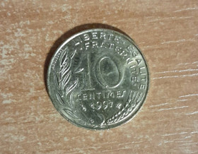 Франція Франция ^/--/^ Франция 10 сантимов 1997 10 centimes France ^_^^^ Франція 10 сантимів 1997 10 centimes France - фото фото фото