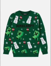 Светри, блузки Свитера, водолазки ^/--/^ Зелений светр джемпер minecraft primark на хлопчика 7-8 років ^_^^^ Зеленый свитер джемпер minecraft primark на мальчика 7-8 лет - фото фото фото
