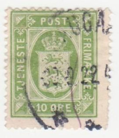 Скандинавія Скандинавия ^/--/^ Дания 1921  г..№ 19 гашеная ^_^^^ Данія 1921 р. No 19 гашена - фото фото фото