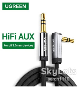 Кабелі Кабели ^/--/^ Ugreen 3.5 мм Hi-Fi Stereo Aux аудио кабель 0,5 м позолоченный штекер ^_^^^ Ugreen 3.5 мм Hi-Fi Stereo Aux аудіо кабель 0,5 м позолочений штекер - фото фото фото