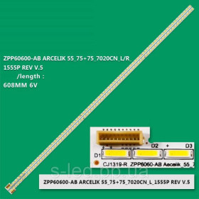 Світлодіоди Светодиоды ^/--/^ LED підсвітка ZPP /--/ 60600 AECELK_55_75+75_7020 /--/ CN ZPP /--/ 60601 AECELK_55_75+75_7020 /--/ CN 057 /--/ T /--/ 55 /--/ A /--/ 70 /--/ C ZPP /--/ 35500 55 ^_^^^ LED подсветка ZPP /--/ 60600 AECELK_55_75+75_7020 /--/ CN ZPP /--/ 60601 AECELK_55_75+75_7020 /--/ CN 057 /--/ T /--/ 55 /--/ A /--/ 70 /--/ C ZPP /--/ 35500 55 - фото фото фото