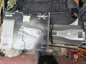 Підсилювачі Усилители ^/--/^ Автомобильный двухканальный усилитель Sony XM-SD /--/ 12 /--/ X № 26030906 ^_^^^ Автомобільний двоканальний підсилювач Sony XM-SD /--/ 12 /--/ X No 26030906 - фото фото фото