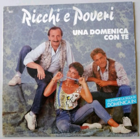 Платівки Пластинки ^/--/^ Ricchi E Poveri - Una Domenica Con Te - 1990.   (LP). 12. Vinyl. Пластинка. Italia. ^_^^^ Ricchi E Poveri — Una Domenica Con Te — 1990. 12.Vinyl. Пластинка. Italia. - фото фото фото