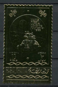 Освоєння космосу Освоение космоса ^/--/^ Рас эль Хайма Ras al Khaima  Space  1970 Gold Mi A /--/ 353 /--/ A   Apollo 10 MNH Cv 15,- ^_^^^ Рас ель Хайма Ras al Khaima Space 1970 Gold Mi A /--/ 353 /--/ A Apollo 10 MNH Cv 15 - фото фото фото
