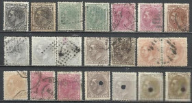 Іспанія Испания ^/--/^ Испания 1879 король Альфонс XII  21 /--/ м.-()-гаш.-гаш.аннуляцией ^_^^^ Іспанія 1879 король Альфонс XII 21 /--/ м.-()-гаш.-гаш.аннуляцією - фото фото фото