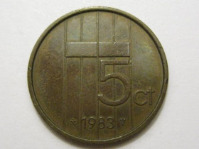 Нідерланди Нидерланды ^/--/^ Нидерланды 5 центов 1983 года 38593 ^_^^^ Нідерланди 5 центів 1983 року 38593 - фото фото фото
