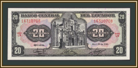 Еквадор Эквадор ^/--/^ Эквадор 20 сукре 1986 P-121  (121 /--/ Аa.3) UNC ^_^^^ Еквадор 20 сукре 1986 P-121 (121 /--/ Аa.3) UNC - фото фото фото