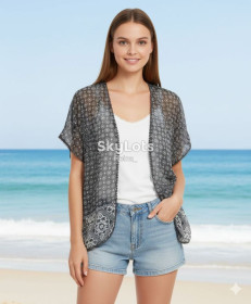 Кардигани Кардиганы ^/--/^ Літній жіночий шифоновий кардиган h&amp;m ^_^^^ Летний женский шифоновый кардиган h&amp;m - фото фото фото