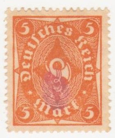 Веймарська республіка Веймарская республика ^/--/^ Германия    ( Рейх) 1922 г. №  207 гашеная ^_^^^ Німеччина (Рейх) 1922 р. No 207 гашена - фото фото фото