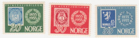 Скандинавія Скандинавия ^/--/^ Норвегия 1955  г.№ 406-408 ** серия ^_^^^ Норвегія 1955 р. No 406-408 ** серія - фото фото фото