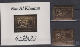 Освоєння космосу Освоение космоса ^/--/^ Рас эль Хайма  Ras al Khaima Space  1970 Mi Bl AB /--/ 95 /--/ H /--/ 490 /--/ AB Gold Kennedy phone call using the Transi ^_^^^ Рас ель Хайма Ras al Khaima Space 1970 Mi Bl AB /--/ 95 /--/ H /--/ 490 /--/ AB Gold Kennedy phone call using the Transi - фото фото фото
