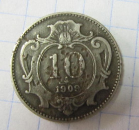 Австро-Угорщина Австро-Венгрия ^/--/^ АВСТРО-ВЕНГРИЯ. 10 ГЕЛЛЕРОВ 1909 Г ^_^^^ Австро-угорія. 10 ГЕЛЛЕРОВ 1909 - фото фото фото