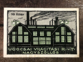 Місцеві випуски Местные выпуски ^/--/^ Виноградів. Перший випуск. 10 філлерів 1919 р. ^_^^^ Виноградов. Первый выпуск. 10 филлеров 1919 г. - фото фото фото