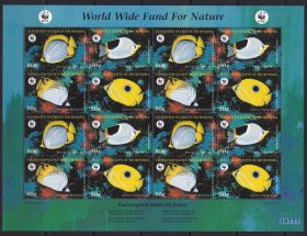 Фауна Фауна ^/--/^ Микронезия,WWF,рыбы,малый лист-30 михель евро ^_^^^ Мікронезія, WWF, риби, малий лист-30 михель євро - фото фото фото