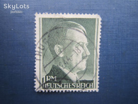 Третій Рейх (-) Третий Рейх (-) ^/--/^ Марка Германия Третий Рейх 1942  (1944) стандарт Гитлер 1 РМ перф 14 гаш КЦ 5.5 $ ^_^^^ Марка Німеччина Третій Рейх 1942 (1944) стандарт Гітлер 1 РМ перф 14 гаш КЦ 5.5 $ - фото фото фото