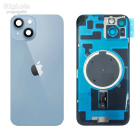 Корпуса на iPhone Корпуса на iPhone ^/--/^ Задня кришка APPLE iPhone 14 Plus Blue  (блакитна) з рамкою, склом камер та магнітом ^_^^^ Задняя крышка APPLE iPhone 14 Plus Blue (голубая) с рамкой, стеклом камер и магнитом - фото фото фото
