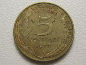 Франція Франция ^/--/^ Франция 5 сантимов 1976 года 38250 ^_^^^ Франція 5 сантимів 1976 року 38250 - фото фото фото