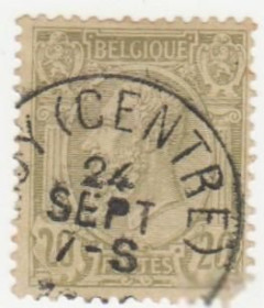 Бенілюкс Бенилюкс ^/--/^ Бельгия   1884  г. № 44 гашеная ^_^^^ Бельгія 1884 р. No 44 гашена - фото фото фото
