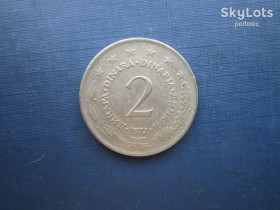 Югославія Югославия ^/--/^ Монета 2 динара Югославия 1972 ^_^^^ Монета 2 динара Югославія 1972 - фото фото фото