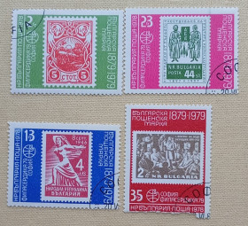 Балканський півострів Балканский полуостров ^/--/^ Болгария 1978 г - Международная выставка почтовых марок PHILASERDICA &amp;apos;79, гаш ^_^^^ Болгарія 1978 р. - Міжнародна виставка поштових марок PHILASERDICA &amp;apos;79, гаш - фото фото фото