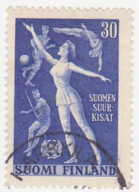 Скандинавія Скандинавия ^/--/^ Финляндия 1956 г. № 463 гашеная ^_^^^ Фінляндія 1956 р. No 463 гашена - фото фото фото