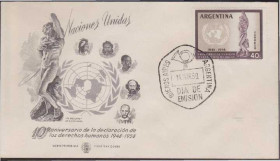 Америка Америка ^/--/^ Аргентина 1959 ДЕКЛАРАЦИЯ ПРАВ ЧЕЛОВЕКА ПРАВА СВОБОДЫ ГРАЖДАНСКОЕ ОБЩЕСТВО КПД Mi.692 ^_^^^ Аргентина 1959 ДЕКЛАРАЦІЯ ПРАВ ЛЮДИНИ ПРАВА СВОБОДИ ГРОМАДЯНСЬКЕ ТОВАРИСТВО КПД Mi.692 - фото фото фото