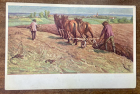 Іноземні Иностранные ^/--/^ Стара листівка. 1917 /--/ р. Військова пошта «Ersatzkolonne» та «412» ^_^^^ Старая открытка. 1917 /--/ г. Почта «Ersatzkolonne» и «412» - фото фото фото