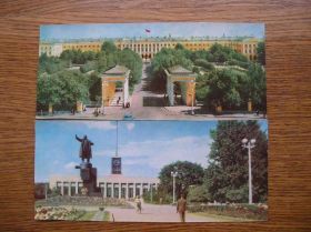СРСР СССР ^/--/^ Ленинград открытки И. Голанда 4 шт 1965 год Чистые ^_^^^ Ленінград листівки І.Голанда 4 шт 1965 Чисті - фото фото фото