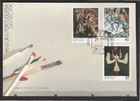 Європа Европа ^/--/^ Португалия 1989 ЖИВОПИСЬ ХХ ВЕКА КАРТИНЫ ПОЛОТНА ИСКУССТВО КПД Mi.1777-1779 ^_^^^ Португалія 1989 ЖИВОПИС ХХ СТОЛІТТТЯ КАРТИНИ ПОВІДНА МИСТЕЦТВА ККД Mi.1777-1779 - фото фото фото