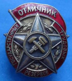 Відзнаки Знаки отличий ^/--/^ Отличник государственных трудовых резервов ЩШЗ ^_^^^ Відмінник державних трудових резервів ЩШЗ - фото фото фото