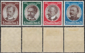 Третій Рейх (-) Третий Рейх (-) ^/--/^ 1934 - Рейх - Колонізатори Mi.540-43 **  _48,0 € ^_^^^ 1934 - Рейх - Колонизаторы Mi.540-43 ** _48,0 € - фото фото фото