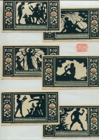 Німеччина Германия ^/--/^ Німеччина нотгельди 1921 р. Комплект. ^_^^^ Германия нотгельды 1921 г. Комплект. - фото фото фото